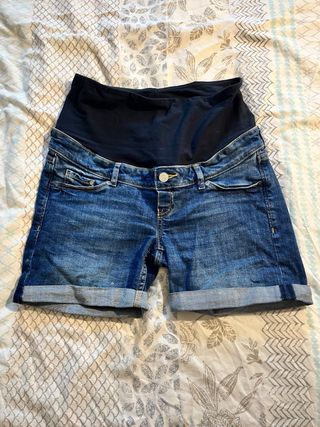 Lote 13 pantalones premamá vaqueros+shorts+falda