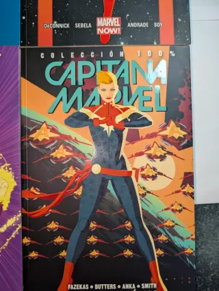 CAPITANA MARVEL COLECCION 100%