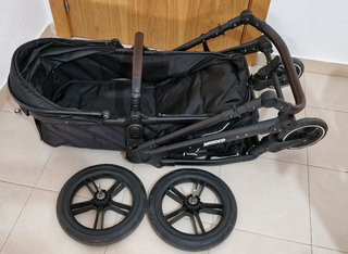 Carrito de bebé GLOKID 3 en 1 negro