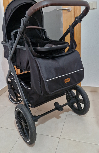 Carrito de bebé GLOKID 3 en 1 negro