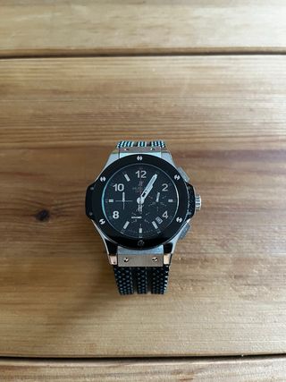 Reloj Hublot Deportivo Hombre Negro/Plata