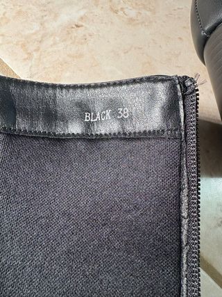 Stivali neri alti donna similpelle Diamantique