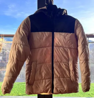 Anorak Jack & Jones plumífero beige/gris