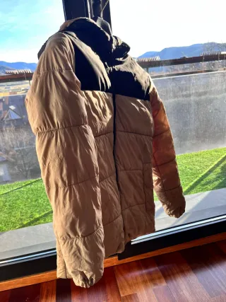 Anorak Jack & Jones plumífero beige/gris