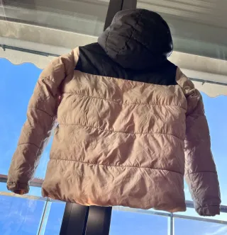 Anorak Jack & Jones plumífero beige/gris