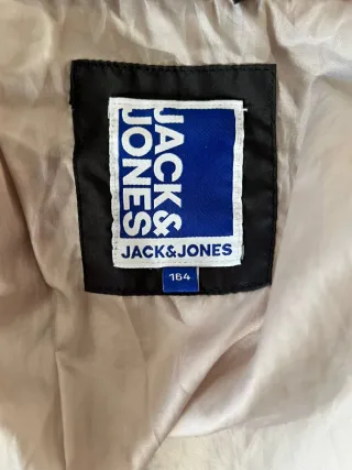 Anorak Jack & Jones plumífero beige/gris