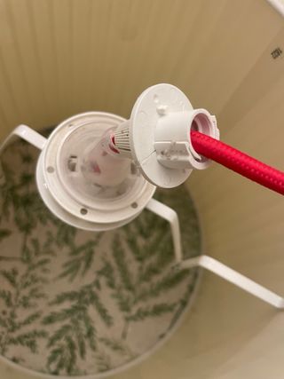 Lámpara de techo Ikea Beige/Rojo