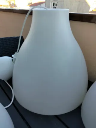 Lote 3 Lámparas Ikea Blancas