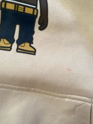 Sudadera beige Snipes con estampado