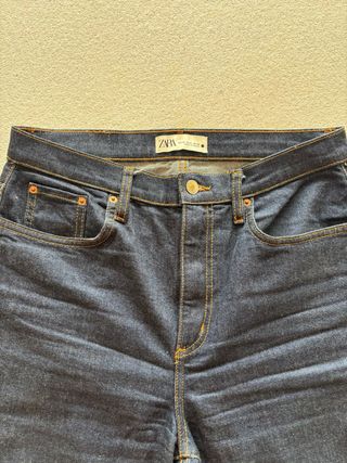 Vaqueros Zara Anchos Desgastados