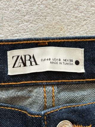 Vaqueros Zara Anchos Desgastados