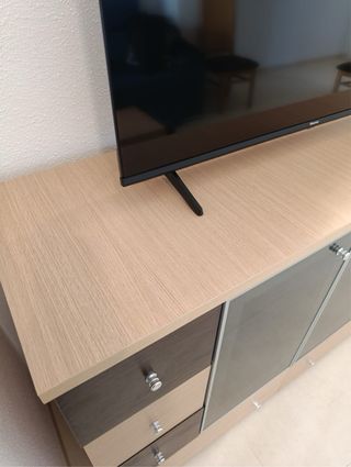 Conjunto muebles de salón con almacenaje.