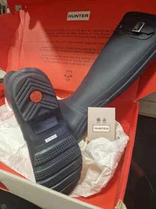 Botas Hunter Negras/Azules