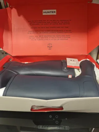 Botas Hunter Negras/Azules