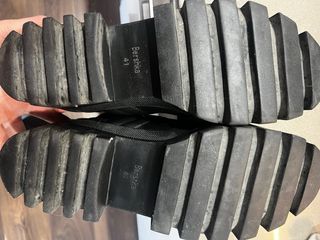 Botas altas acolchadas negras talla 41