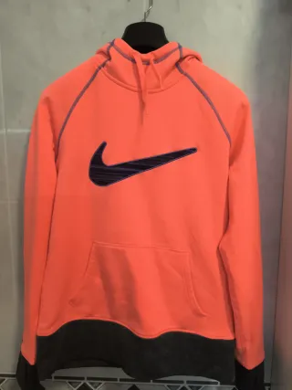 Sudadera Nike Naranja y Gris