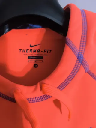 Sudadera Nike Naranja y Gris