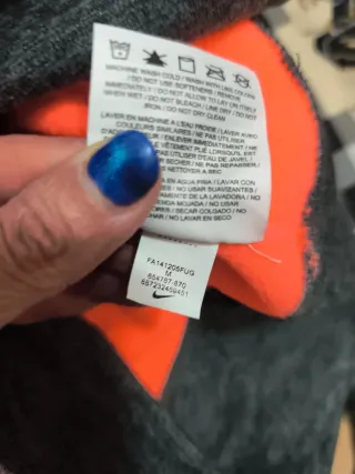 Sudadera Nike Naranja y Gris