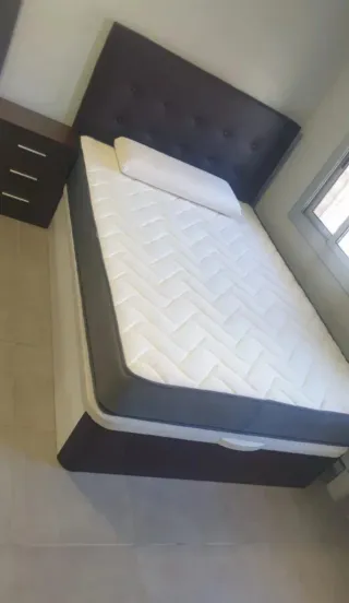 Struttura letto a ribalta con materassi in memory foam