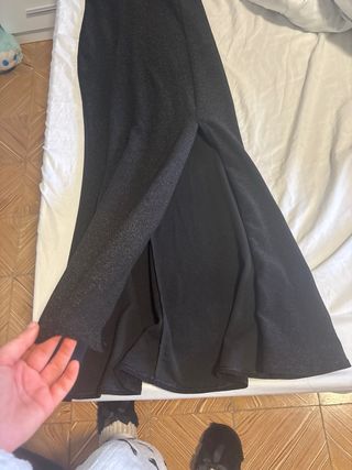 Vestido largo negro elegante