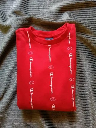 Felpa Champion Uomo Rossa Taglia M