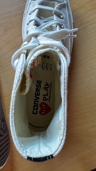 Converse x CDG Play Blancas Talla 37.5