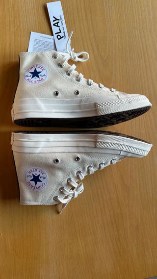 Converse x CDG Play Blancas Talla 37.5