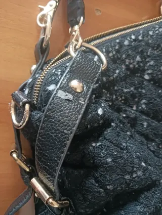 Borsa nera trapuntata