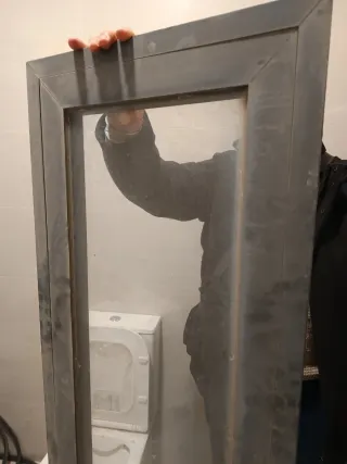 Marco de ventana de cristal