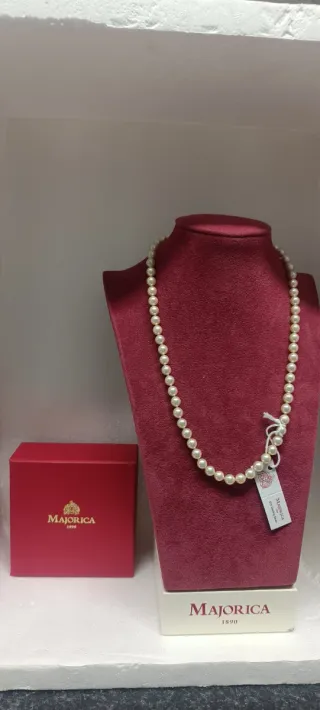 Collar Majorica Perlas crema