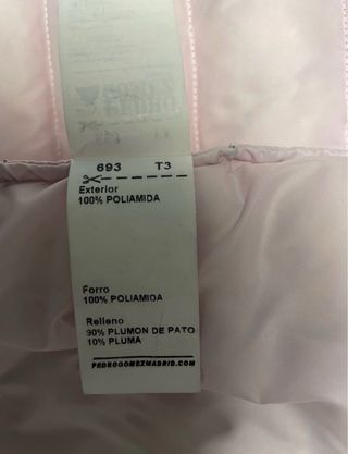 Chaleco Pedro Gomez azul y rosa