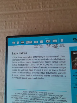 Lady Halcón DVD Michelle Pfeiffer
