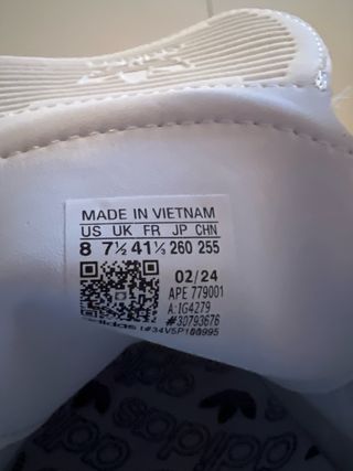 Adidas Samba Blancas y Negras Talla 41 1/3