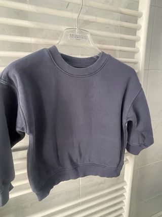 Felpa H&M cotone blu chiaro scatolo 26