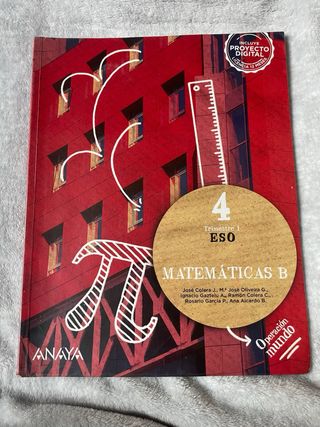Pack libros Matemáticas B, 4eso