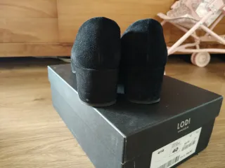 Zapatos Lodi Tacón ante Negro Talla 40