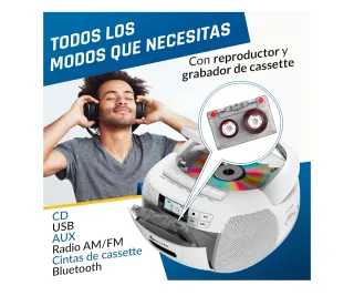 Reproductor CD y Cassette KLIM. Nuevo.
