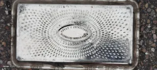 Bandeja Metálica Plata Casa Chocolates