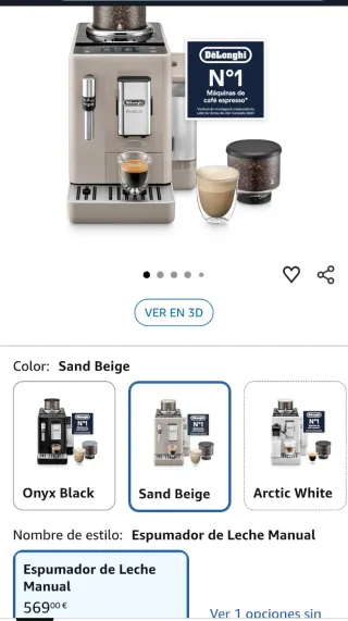 Cafetera DeLonghi Rivelia Blanca