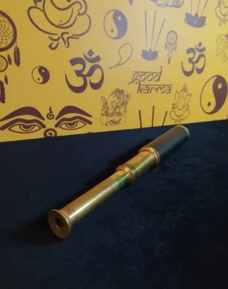 Cannocchiale vintage estraibile in ottone