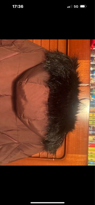 Parka mujer burdeos El Corte Inglés