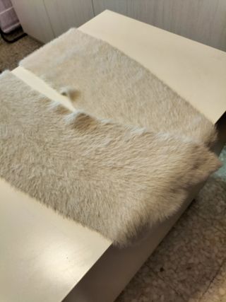 BUFANDA de SRA. BLANCA ELASTICA EFECTO PIEL