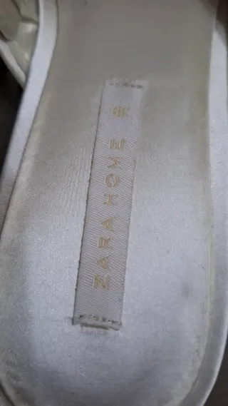 Zapatillas Zara Home Novia Blancas