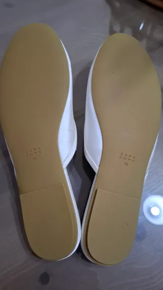 Zapatillas Zara Home Novia Blancas