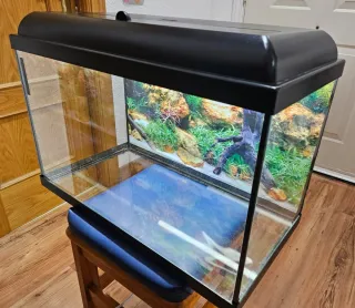 Acuario o Terrario AQUALED 70L con LED y termómetr