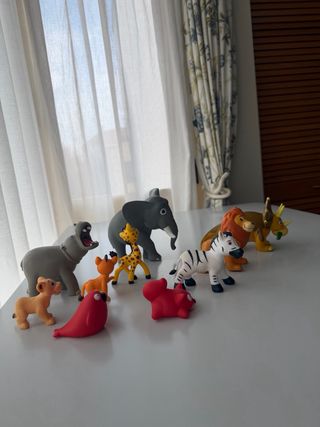 Set Muñecos Baño Animales(Elefante, León, Cebra...