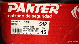 Zapatos de seguridad Panther Talla 43