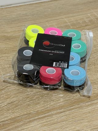 12 Overgrips Shockout Colores Surtidos
