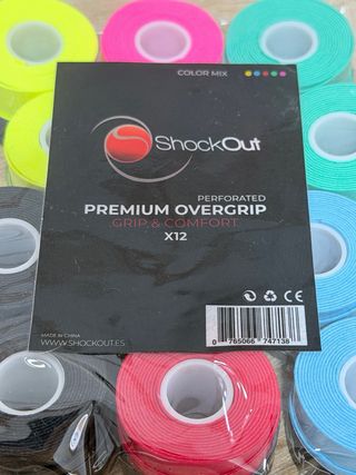 12 Overgrips Shockout Colores Surtidos