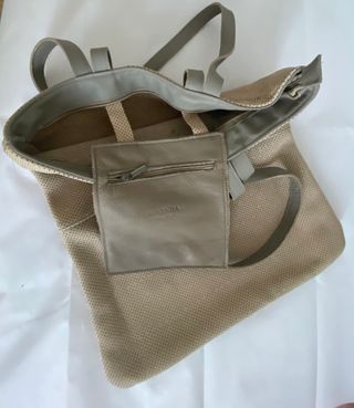 Borsa Beige e Grigia Nuova